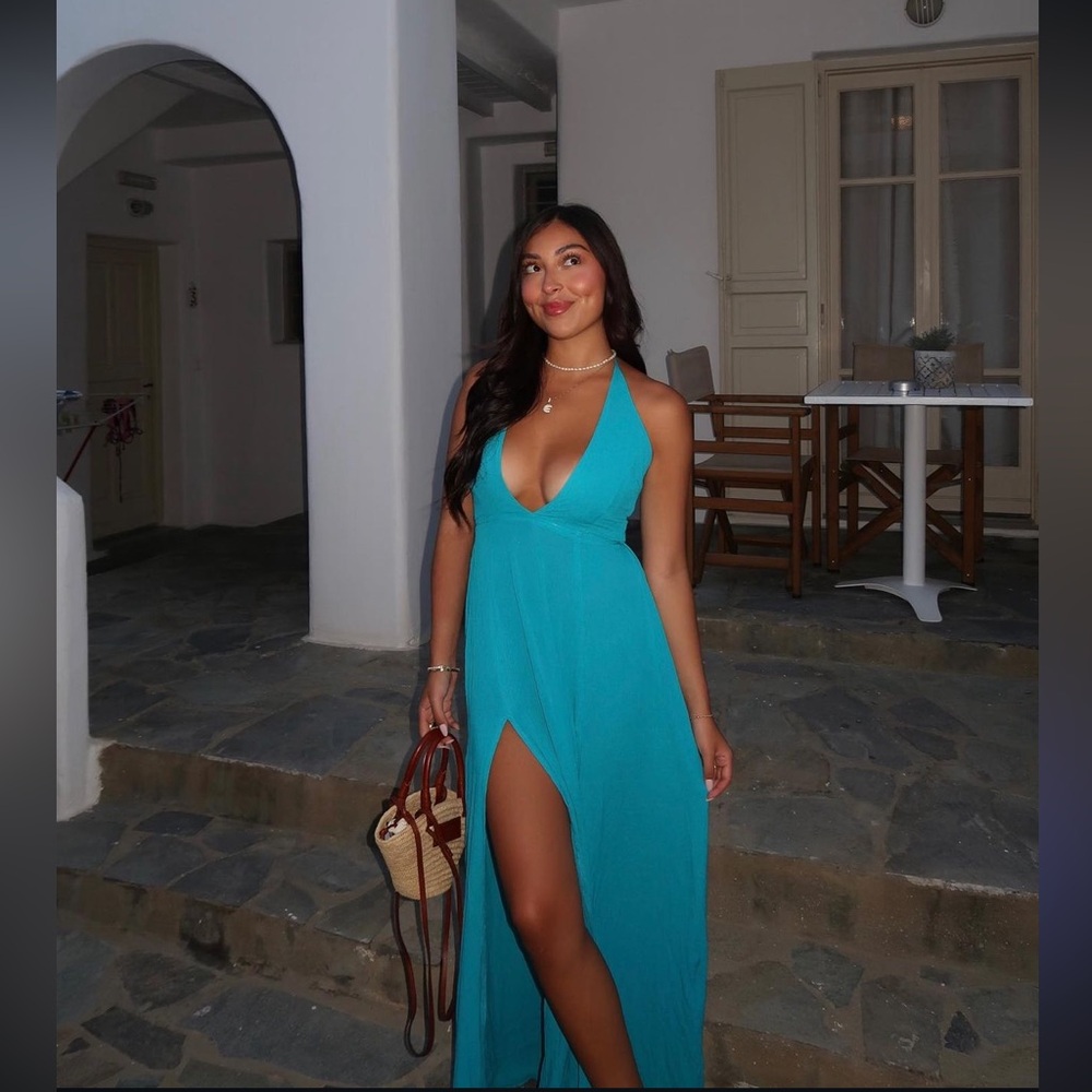 Superdown Arina Maxi Dress in Teal